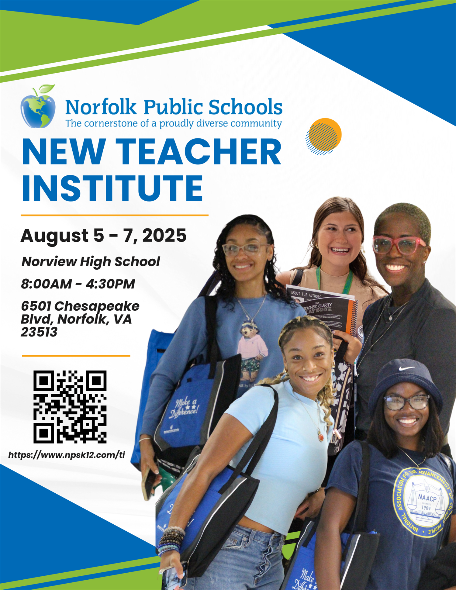 Flyer for New Teacher Institute 